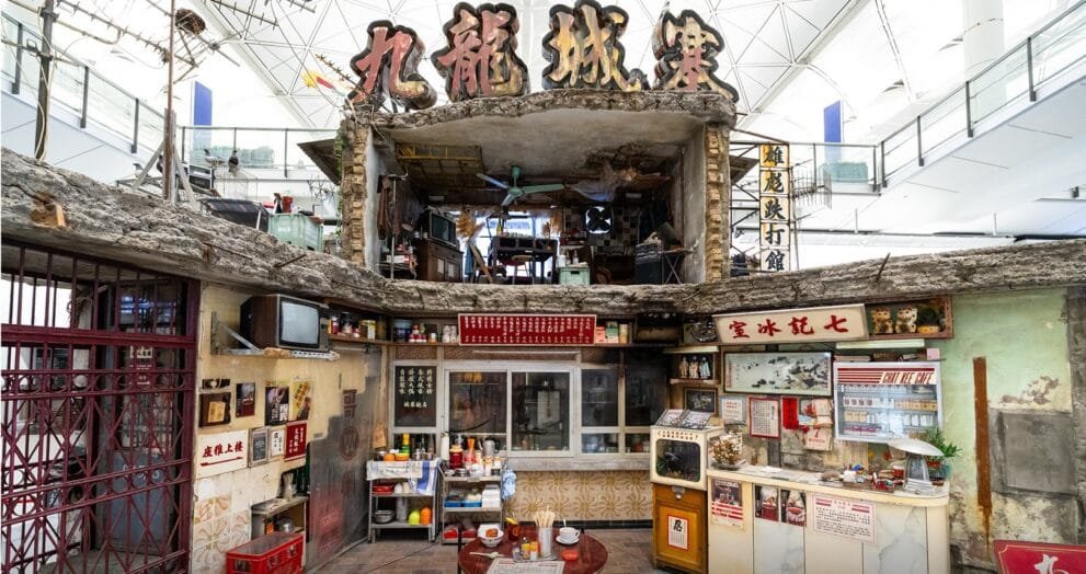 Exhibition in Hong Kong showing life inside Kowloon Walled City