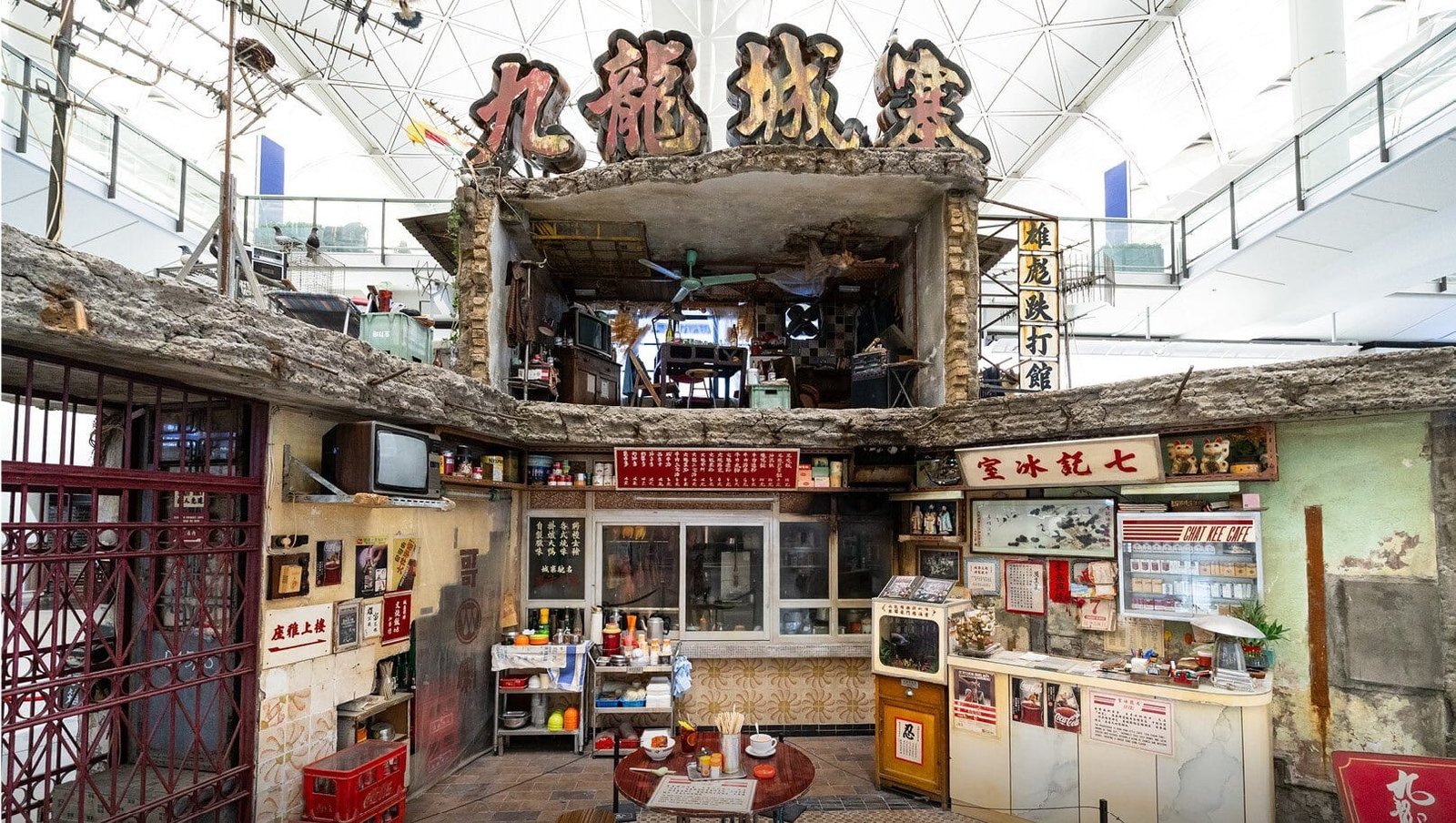 Exhibition in Hong Kong showing life inside Kowloon Walled City